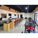 Lancaster Table & Seating Black Finish Cross Back Chair with 2 1/2 Lancaster Table & Seating Black Finish Cross Back Chair with 2 1/2