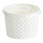 Choice 12 oz. Orange Paper Frozen Yogurt / Food Cup with Flat Lid - 50/Case Choice 12 oz. Orange Paper Frozen Yogurt / Food Cup with Flat Lid - 50/Case