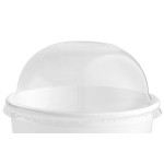 Choice 12 oz. White Paper Frozen Yogurt / Food Cup with Dome Lid - 50/Case Choice 12 oz. White Paper Frozen Yogurt / Food Cup with Dome Lid - 50/Case