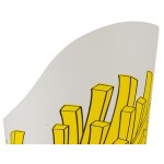 Choice Medium 12 oz. Paper Scoop Cup with Fry Design - 50/Pack