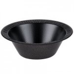 Dart 5BWBQ Quiet Classic 5-6 oz. Black Laminated Foam Bowl - 1,000/Case