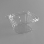 Dart ClearPac SafeSeal 6 oz. Tamper-Resistant, Tamper-Evident Hinged Container with Flat Lid - 400/Case Dart ClearPac SafeSeal 6 oz. Tamper-Resistant, Tamper-Evident Hinged Container with Flat Lid - 400/Case