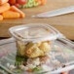 Dart ClearPac SafeSeal 6 oz. Tamper-Resistant, Tamper-Evident Hinged Container with Flat Lid - 400/Case Dart ClearPac SafeSeal 6 oz. Tamper-Resistant, Tamper-Evident Hinged Container with Flat Lid - 400/Case
