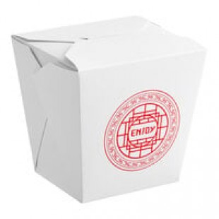 Fold-Pak 26MWPAGODM 26 oz. Pagoda Chinese / Asian Microwavable Paper Take-Out Container - 450/Case