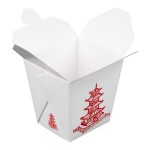 Fold-Pak 26MWPAGODM 26 oz. Pagoda Chinese / Asian Microwavable Paper Take-Out Container - 450/Case