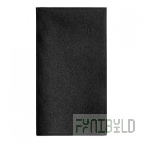 Hoffmaster FashnPoint Black Linen-Feel Dinner Napkin, 1/4 Fold, 15 1/2