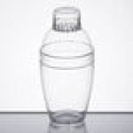 Fineline 4102-CL Quenchers 10 oz. Disposable Clear Plastic Shaker - 24/Case