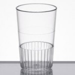 Fineline 4102-CL Quenchers 10 oz. Disposable Clear Plastic Shaker - 24/Case