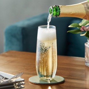 Acopa 10 oz. Stemless Flute Glass - Sample