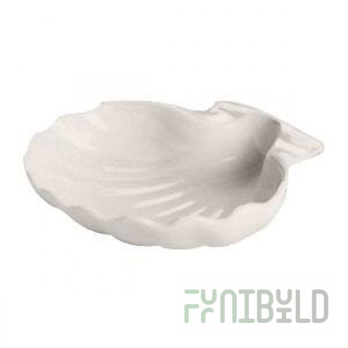 Hall China from Steelite International HL2290AWHA Ivory (American White) 4.25 oz. Baking Shell - 24/Case