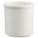 Cal-Mil 1950-32-13 Black 32 oz. Round Melamine Condiment Jar