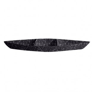 G.E.T. Enterprises BT319-MOD-GB Bugambilia 6.9 Qt. Smooth MOD Finish Black Granite Resin-Coated Aluminum Deep Boat with Dividers