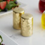 American Metalcraft GHSP2 2 oz. Gold Hammered Finish Salt and Pepper Shaker Set American Metalcraft GHSP2 2 oz. Gold Hammered Finish Salt and Pepper Shaker Set