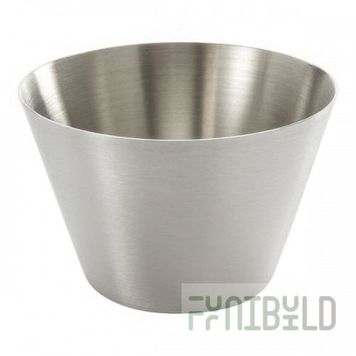 American Metalcraft 4 oz. Round Satin Stainless Steel Sauce Cup - 12/Case