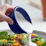Acopa 6 oz. Blue Fluted Melamine Ramekin - 12/Case Acopa 6 oz. Blue Fluted Melamine Ramekin - 12/Case