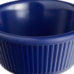 Acopa 6 oz. Blue Fluted Melamine Ramekin - 12/Case Acopa 6 oz. Blue Fluted Melamine Ramekin - 12/Case