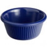 Acopa 6 oz. Blue Fluted Melamine Ramekin - 12/Case Acopa 6 oz. Blue Fluted Melamine Ramekin - 12/Case