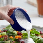 Acopa 6 oz. Blue Smooth Melamine Ramekin - 12/Case