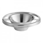 Vollrath 46701 16 oz. Seafood Supreme Paneled Stainless Steel Bowl with Gadroon Base