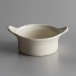 Libbey 950027747 Casablanca 5 oz. Cream White Small Welsh Porcelain Rarebit - 24/Case