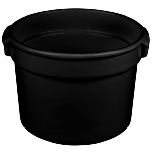 TableCraft CW1310BK 11 Qt. Black Cast Aluminum Bain Marie Soup Bowl TableCraft CW1310BK 11 Qt. Black Cast Aluminum Bain Marie Soup Bowl