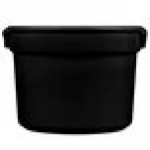 TableCraft CW1310BK 11 Qt. Black Cast Aluminum Bain Marie Soup Bowl