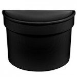 TableCraft CW1310BK 11 Qt. Black Cast Aluminum Bain Marie Soup Bowl