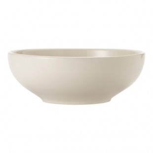 Libbey Porcelana Cream 68 oz. Cream White Rolled Edge Porcelain Pasta Bowl - 6/Case