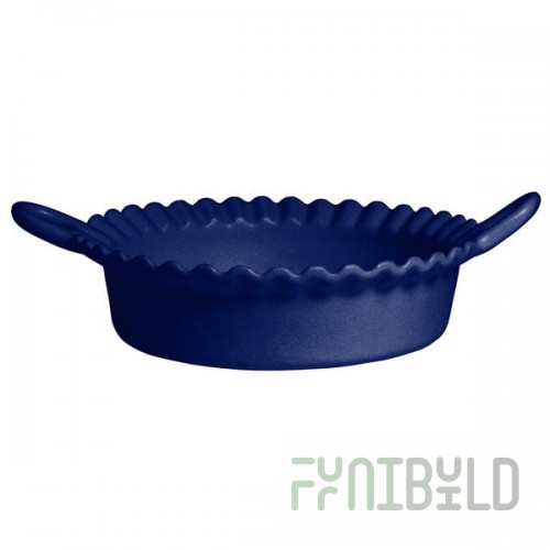 G.E.T. Enterprises CZ002PC Bugambilia 1.6 Qt. Classic Textured Finish Pacific Blue Resin-Coated Aluminum Deep Mexican Cazuela