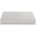 TableCraft SS4033 12 Qt. 18-8 Stainless Steel Straight Sided Rectangular Bowl - 20