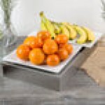 TableCraft SS4033 12 Qt. 18-8 Stainless Steel Straight Sided Rectangular Bowl - 20