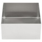 TableCraft SS4033 12 Qt. 18-8 Stainless Steel Straight Sided Rectangular Bowl - 20