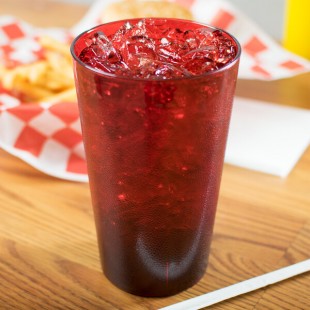 Carlisle 553210 Stackable 32 oz. Ruby SAN Plastic Tumbler - 48/Case