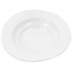 Elite Global Solutions M18BST-OWD Della Terra Melamine Stoneware 4.75 Qt. Off White Irregular Round Serving Bowl Elite Global Solutions M18BST-OWD Della Terra Melamine Stoneware 4.75 Qt. Off White Irregular Round Serving Bowl
