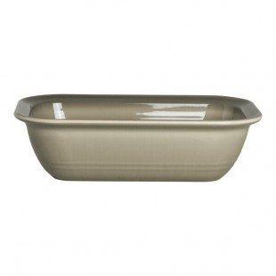 Creations Brooklyn from Steelite International 1.5 Qt. Gray Melamine Rectangular Serving Bowl - 6/Case
