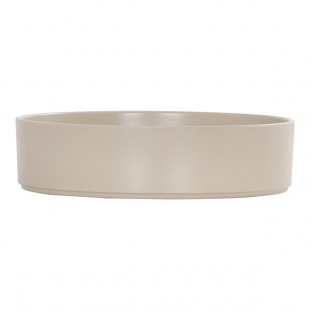 Cal-Mil Hudson 72 oz. Taupe Raised Rim Melamine Bowl - 6/Case Cal-Mil Hudson 72 oz. Taupe Raised Rim Melamine Bowl - 6/Case