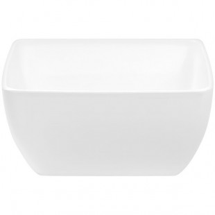 APS Pure 128.5 oz. Square White Melamine Bowl - 3/Case APS Pure 128.5 oz. Square White Melamine Bowl - 3/Case