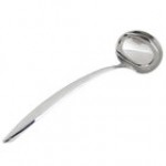 Bon Chef 9456HFG 6 oz. Gold Hammered Stainless Steel Serving Ladle with Hollow Cool Handle