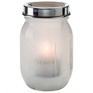 Hollowick 1610SL Firefly Satin Linen Jar with Tealight Cradle Hollowick 1610SL Firefly Satin Linen Jar with Tealight Cradle