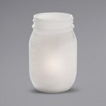 Hollowick 1610SL Firefly Satin Linen Jar with Tealight Cradle