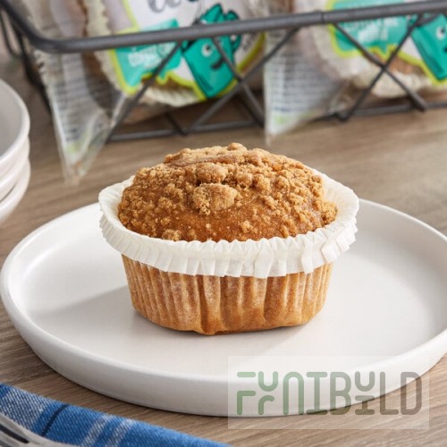 Abe's One Big Muffin Individually Wrapped Vegan Gluten-Free Coffee Cake Muffin 3.2 oz. - 22/Case