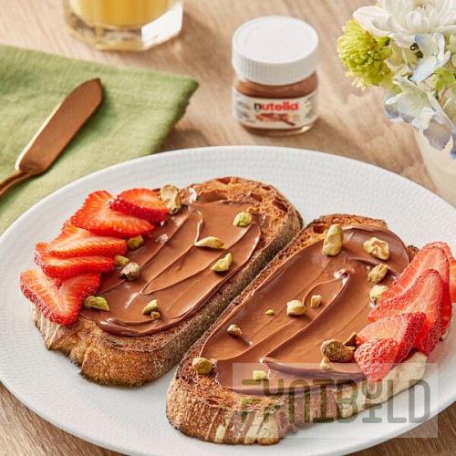 Nutella Hazelnut Spread .88 oz. Mini Glass Jar - 64/Case