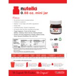 Nutella Hazelnut Spread .88 oz. Mini Glass Jar - 64/Case
