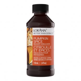 LorAnn Oils 4 fl. oz. Pumpkin Spice Bakery Emulsion - 6/Case LorAnn Oils 4 fl. oz. Pumpkin Spice Bakery Emulsion - 6/Case