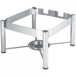 Vollrath 46132 6 Qt. Intrigue Square Induction Chafer with Stainless Steel Food Pan