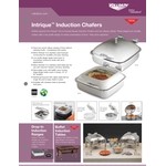 Vollrath 46132 6 Qt. Intrigue Square Induction Chafer with Stainless Steel Food Pan