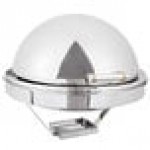 Acopa Heavy Weight 6.5 Qt. Round Dripless Stackable Stainless Steel Roll Top Chafer