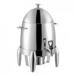 Acopa Heavy Weight 6.5 Qt. Round Dripless Stackable Stainless Steel Roll Top Chafer