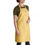 Intedge Seafoam Green Adjustable Poly-Cotton Bib Apron with 2 Pockets - 32 Intedge Seafoam Green Adjustable Poly-Cotton Bib Apron with 2 Pockets - 32