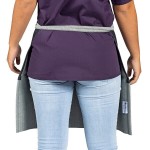 Uncommon Chef 3129 Zig Zag Customizable Denim Ardor Waist Apron with Black Webbing and 3 Pockets - 18